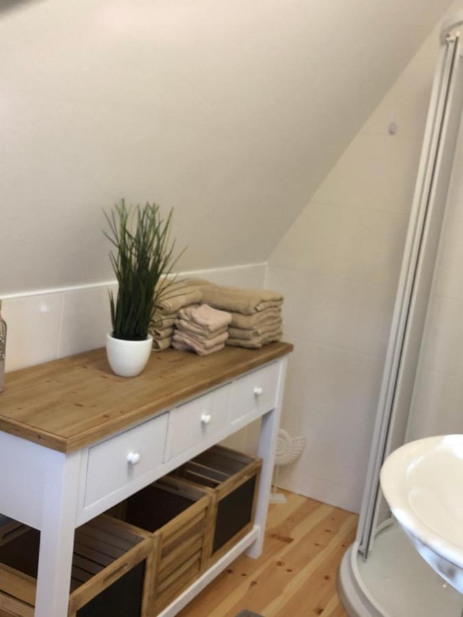 Ferienhaus Reetdach 1300qm Privatgrundstück Bootssteg Templin Lübbesee Uckermark Erholung pur Seenplatte Petersdorf  Exterior foto