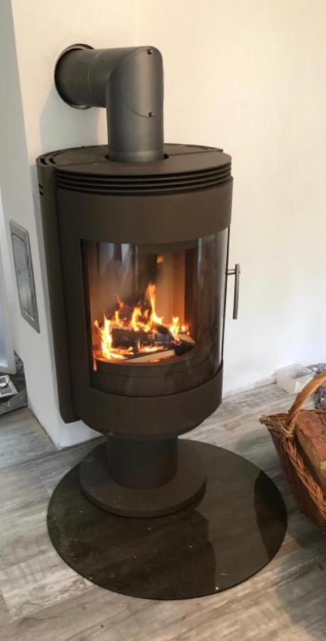 Ferienhaus Reetdach 1300qm Privatgrundstück Bootssteg Templin Lübbesee Uckermark Erholung pur Seenplatte Petersdorf  Exterior foto